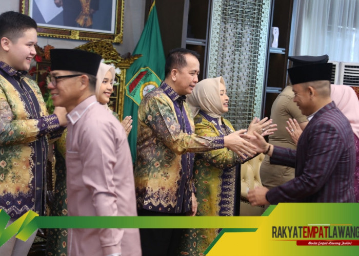 Mempererat Tali Silaturahmi Pj Bupati Empat Lawang Kunjungan ke Open House Pj Gubernur Sumatera Selatan