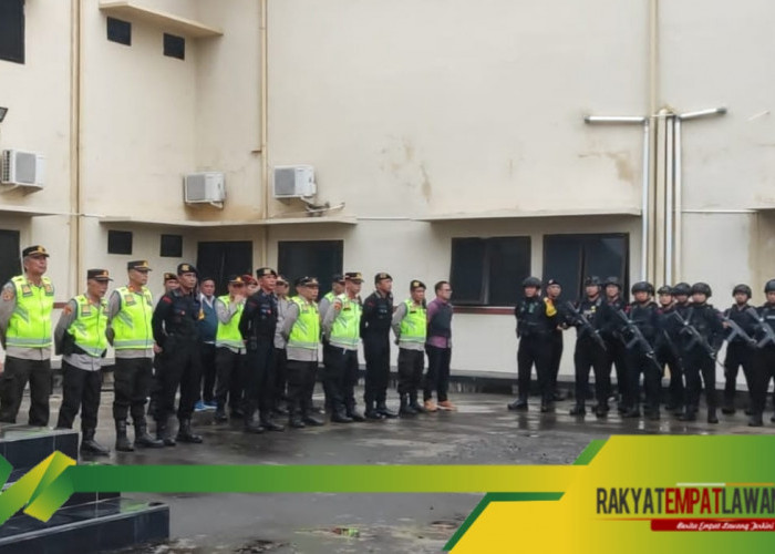 Polres Empat Lawang Turunkan Ratusan Personel untuk Pastikan Keamanan Proses Pleno Rekapitulasi