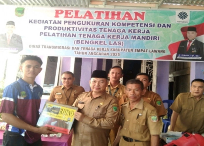 Distranskernas Empat Lawang Gelar Pelatihan Bengkel Las untuk Tingkatkan Kompetensi Tenaga Kerja