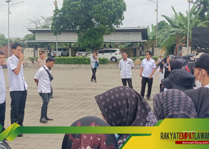 Ratusan Tenaga Honorer R2 dan R3 di Empat Lawang Demo Tuntut Status PPPK Penuh Waktu