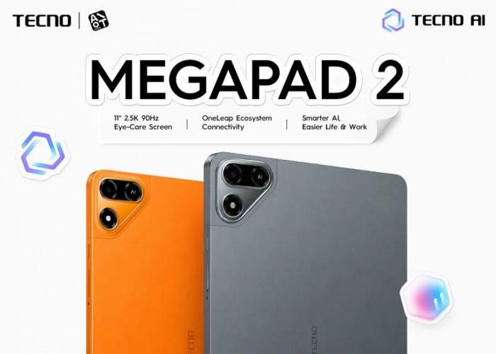 TECNO MEGAPAD 2 dan SE 2 Resmi Masuk Indonesia, Tablet 2.5K Mulai Rp3 Jutaan