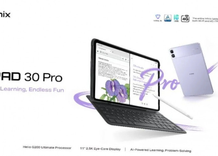 Infinix XPAD 30 Pro Resmi Mendunia, Bawa Layar 2.5K dan Fitur AI untuk Belajar hingga Gaming