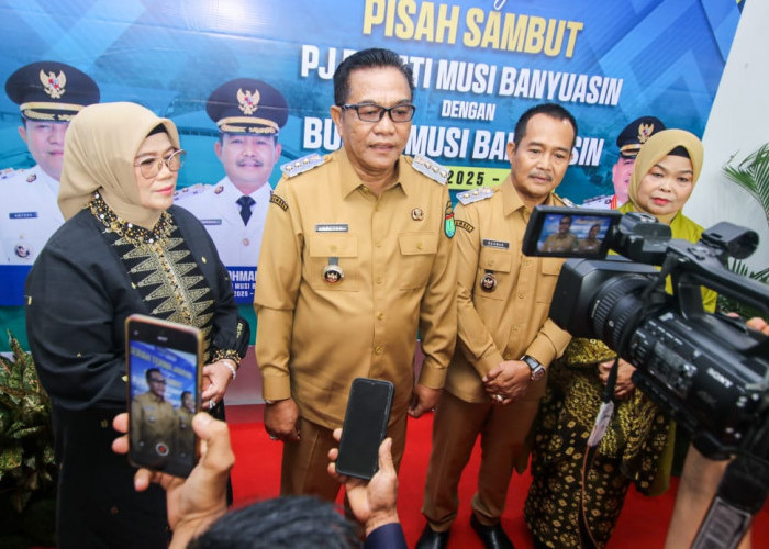 Serah Terima Jabatan Bupati Muba, H M Toha SH Resmi Dilantik