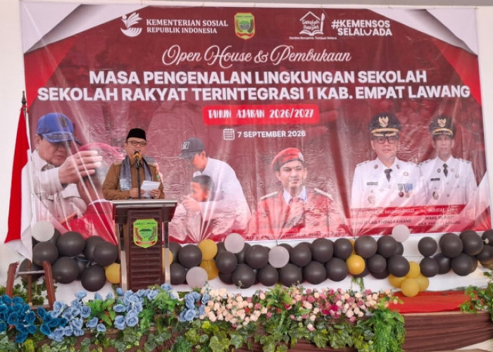 SR Terintegrasi 1 Empat Lawang Sambut 270 Siswa Baru, Joncik: Ini Bukan Sekolah Ecek-Ecek!