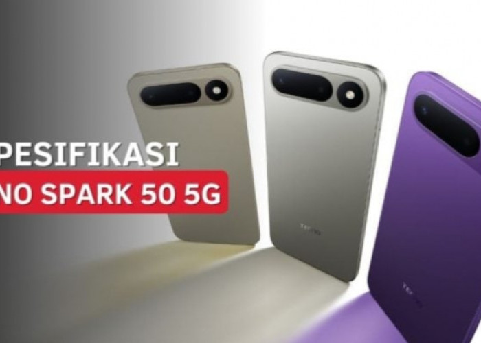 TECNO Spark 50 5G Resmi Meluncur, Bawa Baterai Jumbo 6500 mAh dan Fitur AI Canggih