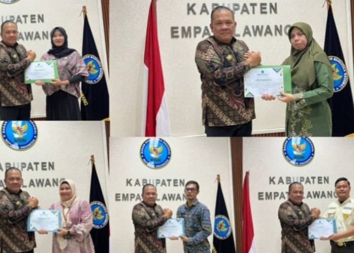 26 Personel BNNK Empat Lawang Terima Piagam Penghargaan, Andi Kurniawan Tegaskan Komitmen P4GN di Lahat
