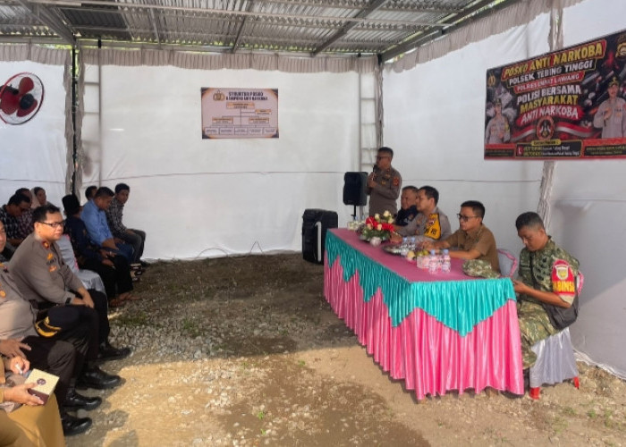 Polres Empat Lawang Resmikan Posko Anti Narkoba di Desa Lampar, Libatkan Masyarakat Perangi Narkoba