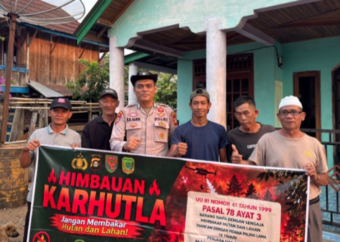 Polsek Muara Pinang Gencarkan “Makmano Karhutla”, Warga Diingatkan Jangan Bakar Lahan