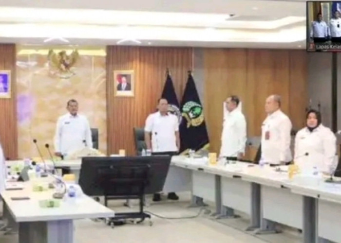 Lapas Empat Lawang Ikuti Penandatanganan Komitmen Bersama Jajaran Pemasyarakatan Secara Virtual