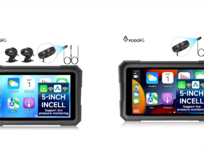 Layar CarPlay Sepeda Motor Makin Canggih, Ada Pilihan 5 hingga 8,1 Inci dengan Kamera dan TPMS
