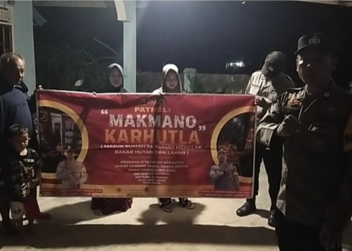 Cegah Karhutla Meluas, Polsek Talang Padang Gencarkan Program Makmano Karhutla