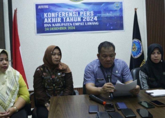 BNNK Empat Lawang Gelar Konferensi Pers Akhir Tahun, Paparkan Capaian 2024 dan Rencana Strategis 2025