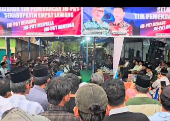 Antusias Warga Hadiri Buka Bersama Pasangan Joncik Muhammad - Arifa’i di Muara Pinang