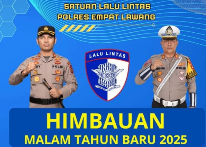 Satlantas Polres Empat Lawang Himbau Warga untuk Tetap Tertib di Malam Tahun Baru 2025