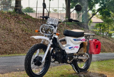 Honda Astrea Grand Mangkrak 5 Tahun Disulap Jadi Motor Gaya Honda CT, Modal Barang Bekas Bengkel