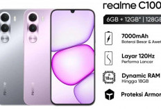 Realme C100i Resmi Hadir! HP Murah dengan Baterai 7.000mAh, Layar 120Hz dan RAM Virtual 12GB 