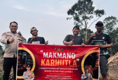 Patroli Makmano Karhutla, Polsek Muara Pinang Sambangi Warga Desa Talang Baru