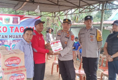 Polres Empat Lawang Salurkan Bantuan, Korban Kebakaran di Desa Sawah Wujud Kepedulian Polri Pada Masyarakat