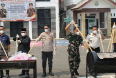 Lapas Empat Lawang Hadiri Pemusnahan Barang Bukti, Senjata Api Rakitan hingga Narkotika Dimusnahkan