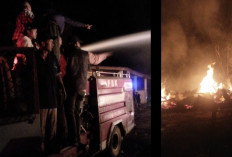 Kebakaran Dini Hari Hanguskan 5 Rumah di Desa Rantau Kasai, 13 Warga Terdampak