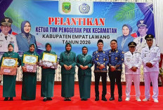 Pelantikan Ketua TP PKK Kecamatan Empat Lawang 2026, Wabup Arifa’i Tekankan Kolaborasi dan Sinergi