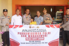 Sambut Hari Bhayangkara ke-80, Polres Empat Lawang Gelar Anjangsana ke Purnawirawan dan Warakawuri Polri