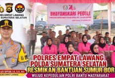 Polres Empat Lawang Resmikan Sumur Bor, Bantu Warga Penuhi Kebutuhan Air Bersih