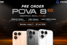 Tecno Pova 8 5G Resmi Buka Pre-Order di Indonesia, Bawa Baterai 8.000 mAh dan Bonus Smartwatch