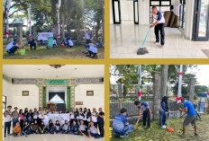 Semarak HBP ke-62, Lapas Empat Lawang Turun Tangan Bersihkan Fasilitas Umum