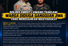 Polres Empat Lawang Tangani Pria Diduga Gangguan Jiwa yang Resahkan Warga, Sempat Bawa Parang
