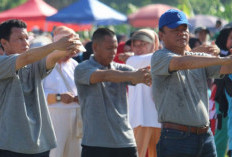 Joncik Pimpin Fun Walk hingga Donor Darah, KORPRI Empat Lawang Ajak ASN Hidup Sehat dan Kompak