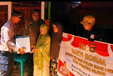 Hari Bhayangkara ke-80, Polsek Ulu Musi Salurkan Bansos untuk Keluarga Almarhum Suandi 