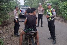 Cegah Balap Liar, Satlantas Polres Empat Lawang Patroli Sore