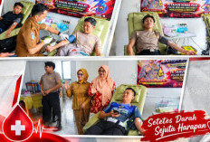 Peringati HUT ke-75 Humas Polri, Polres Empat Lawang Gelar Donor Darah Serentak
