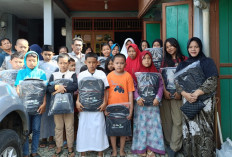 PWI Sumsel Peduli Pendidikan, Salurkan Peralatan Sekolah Gratis untuk 35 Anak Yatim Piatu