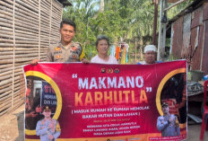 Cegah Karhutla, Bhabinkamtibmas Polsek Pendopo Sambangi Warga Desa Kungkilan