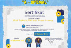 Klinik Pratama BNNK Empat Lawang Raih Predikat A-Optimal pada Survei Indeks Kapabilitas Rehabilitasi 2025