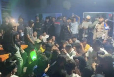 Kafe Tersembunyi di Kebun Karet Empat Lawang Digerebek Polisi, Puluhan Pengunjung Terindikasi Narkoba